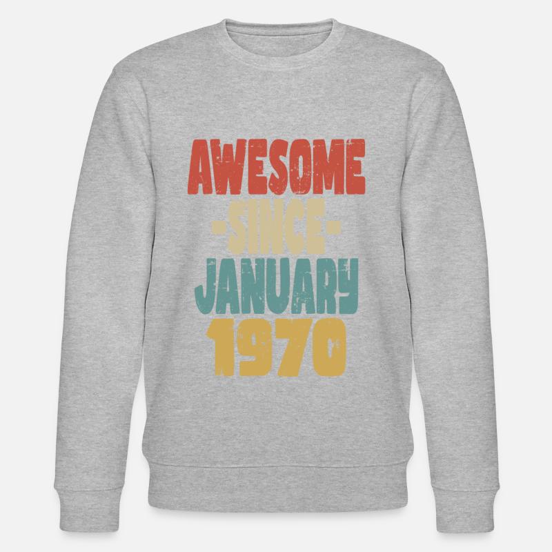 Fantastischer Januar 1970 - Stanley/Stella Unisex Bio-Sweatshirt CHANGER  - undefined
