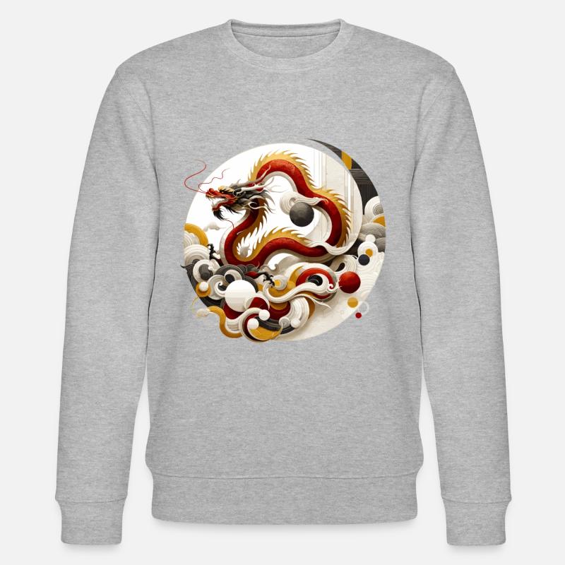 Drache Chinesische Kunst - Stanley/Stella Unisex Bio-Sweatshirt CHANGER  - undefined