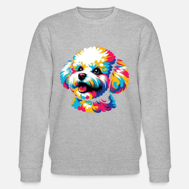 Bichon Frise chien Pop Art - Sweat bio CHANGER Stanley/Stella Unisexe - undefined