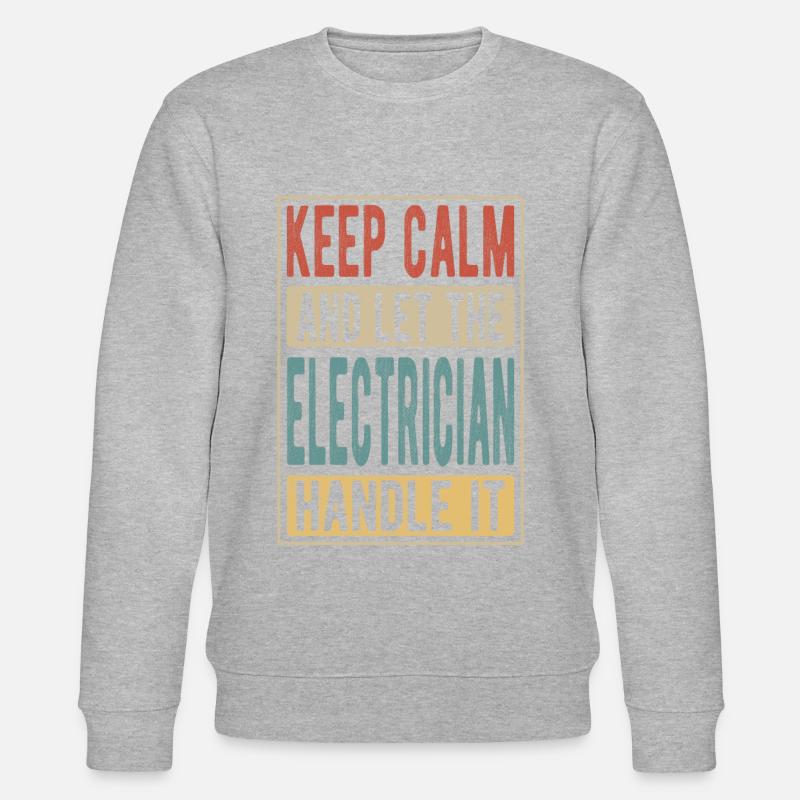 Elektriker Retro Geschenk - Stanley/Stella Unisex Bio-Sweatshirt CHANGER  - undefined