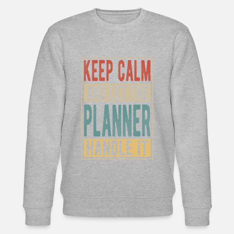 Planner Retro Gift - Stanley/Stella CHANGER Unisex Organic Sweatshirt - undefined