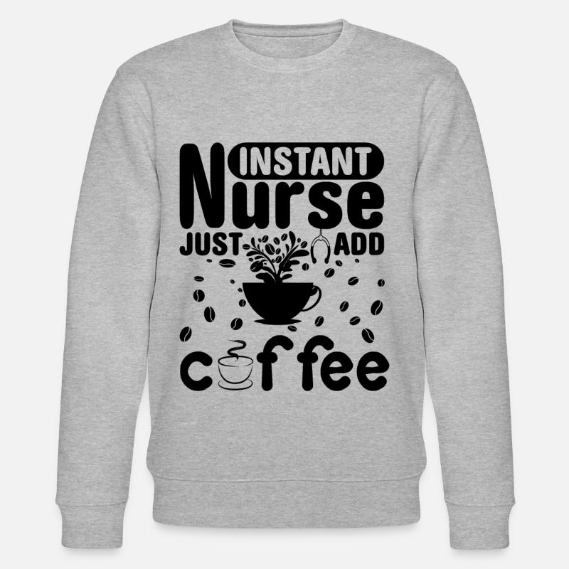Infirmière infirmière - Sweat bio CHANGER Stanley/Stella Unisexe - gris chiné