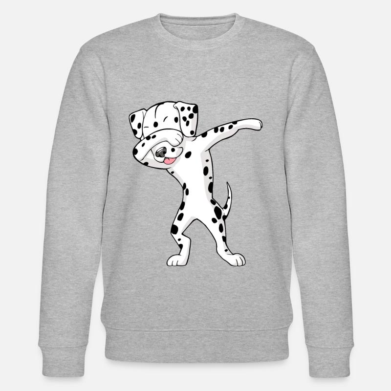 Dalmatien Dab Dabbing Dalmatien - Sweat bio CHANGER Stanley/Stella Unisexe - gris chiné