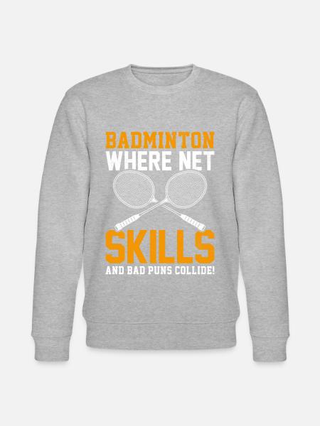Badminton Players - Stanley/Stella CHANGER Unisex Organic Sweatshirt - heather grey