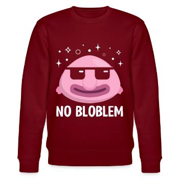 Lustiger Blobfisch Meerestier - Stanley/Stella Unisex Bio-Sweatshirt CHANGER  - Burgunderrot - Vorne - Nik (191cm) & Marisol (170cm)