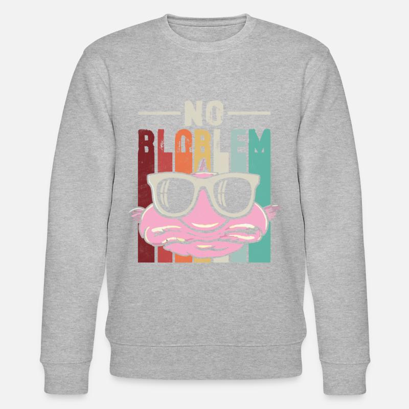 Funny Blobfish Sea Creature - Stanley/Stella CHANGER Unisex Organic Sweatshirt - heather grey