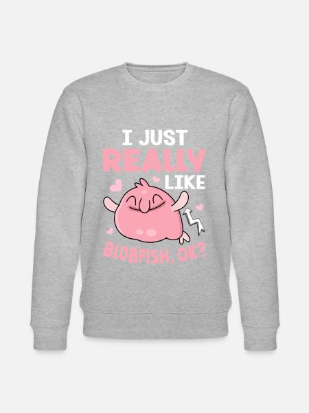 Funny sea creature - Stanley/Stella CHANGER Unisex Organic Sweatshirt - heather grey