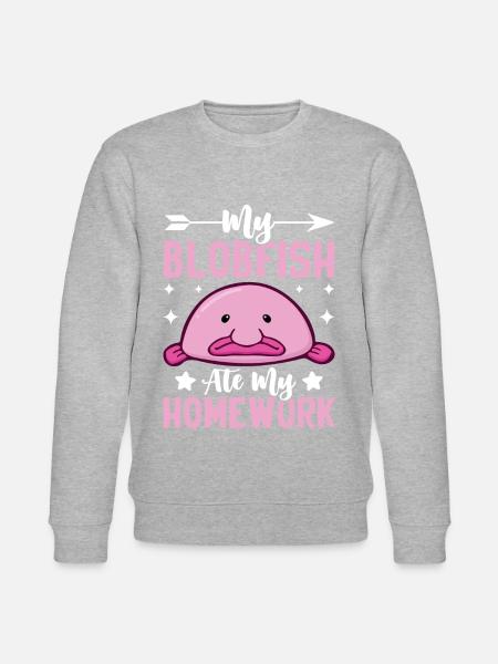 Funny sea creature - Stanley/Stella CHANGER Unisex Organic Sweatshirt - heather grey