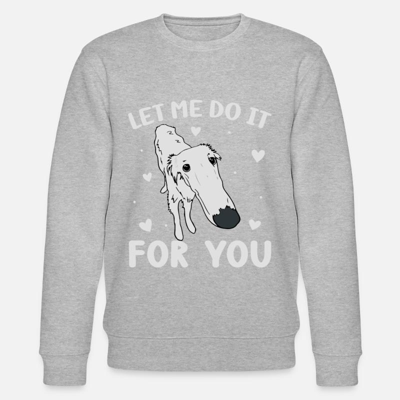 Chien barzoï Meme - Sweat bio CHANGER Stanley/Stella Unisexe - gris chiné