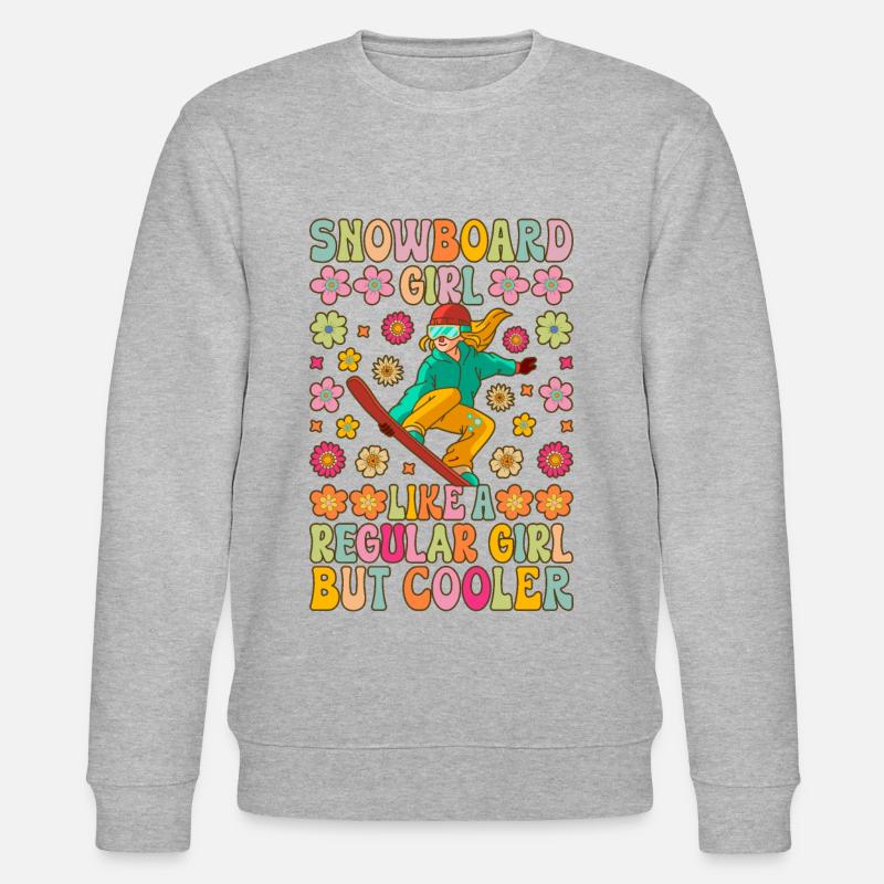 Fille de snowboard - Sweat bio CHANGER Stanley/Stella Unisexe - gris chiné