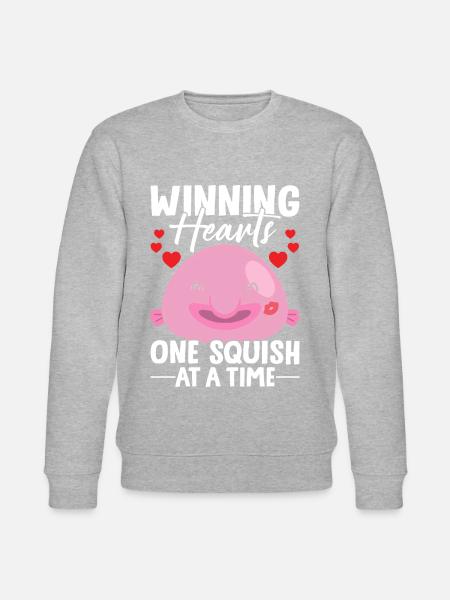 Funny Blobfish Sea Creature - Stanley/Stella CHANGER Unisex Organic Sweatshirt - heather grey