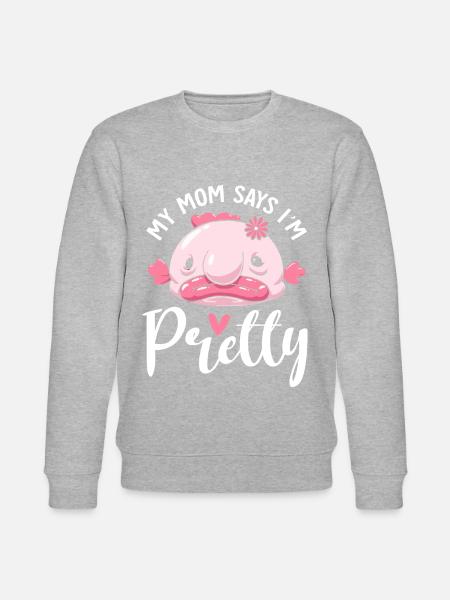 Funny Blobfish Sea Creature - Stanley/Stella CHANGER Unisex Organic Sweatshirt - heather grey