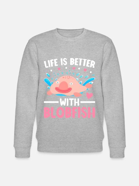 Funny sea creature - Stanley/Stella CHANGER Unisex Organic Sweatshirt - heather grey