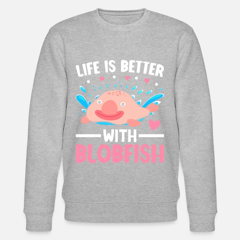 Lustiges Meerestier - Stanley/Stella Unisex Bio-Sweatshirt CHANGER  - Grau meliert