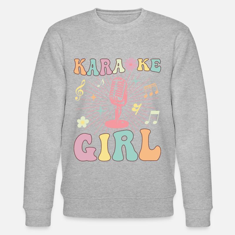 Chanteuse Groovy mélomane - Sweat bio CHANGER Stanley/Stella Unisexe - gris chiné