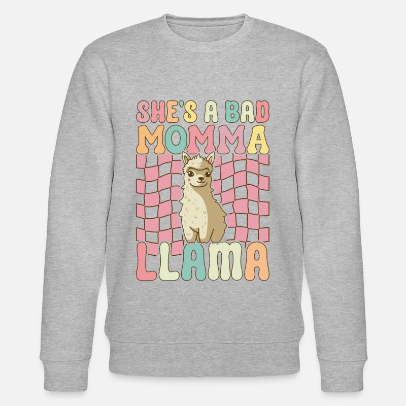 Maman Lama - Sweat bio CHANGER Stanley/Stella Unisexe - gris chiné