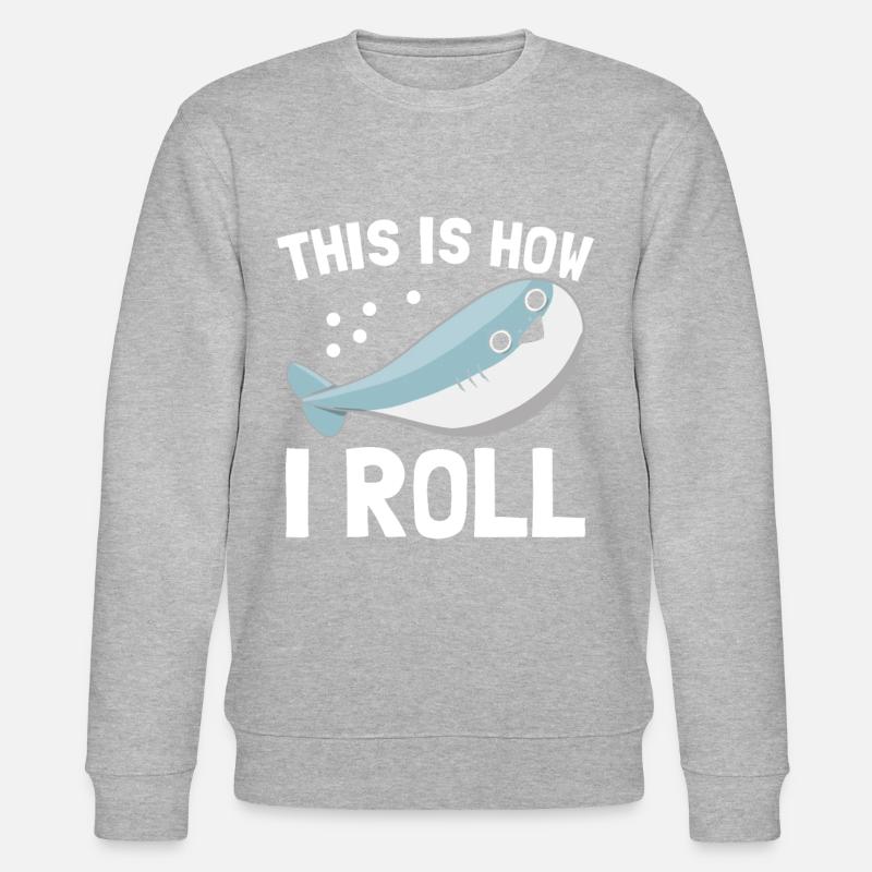 Funny Sacabambaspi Fish Meme - Stanley/Stella CHANGER Unisex Organic Sweatshirt - heather grey