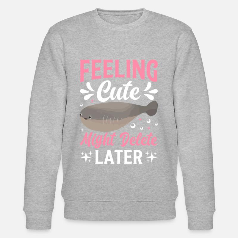 Sacabambaspis Fisch Meme - Stanley/Stella Unisex Bio-Sweatshirt CHANGER  - Grau meliert