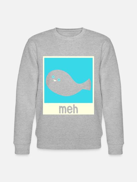 Funny Sacabambaspi Fish Meme - Stanley/Stella CHANGER Unisex Organic Sweatshirt - heather grey