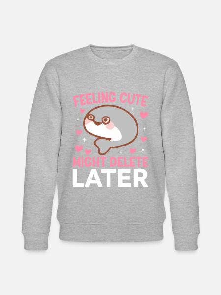 Sacabambaspis Fish Meme - Stanley/Stella CHANGER Unisex Organic Sweatshirt - heather grey