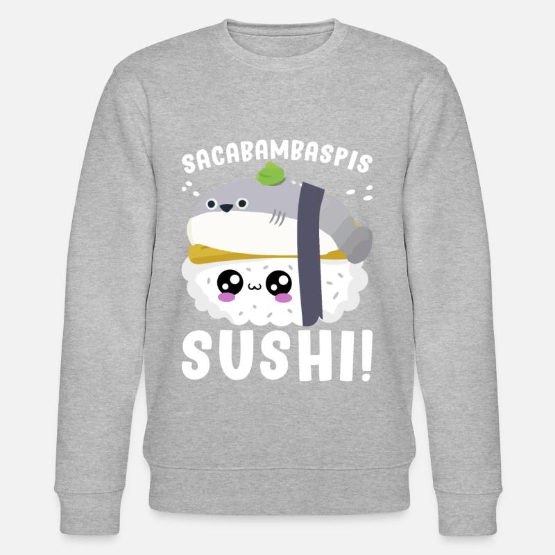 Poisson Meme Cuisine Japonaise - Sweat bio CHANGER Stanley/Stella Unisexe - gris chiné