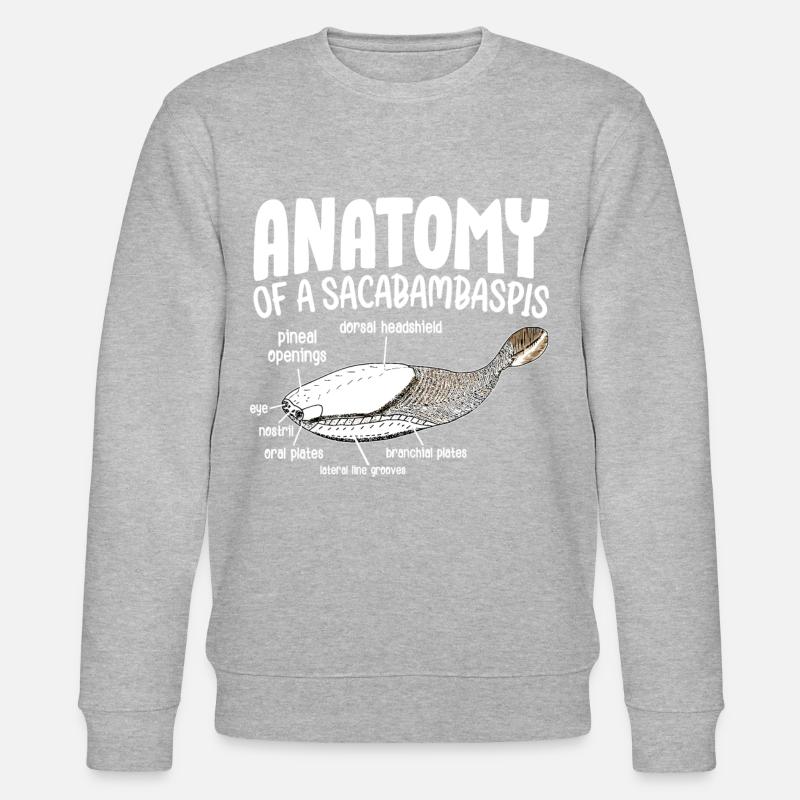 Fish Meme - Stanley/Stella CHANGER Unisex Organic Sweatshirt - heather grey