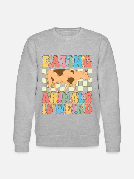 Groovy Vegan Plant-Based Diet - Stanley/Stella CHANGER Unisex Organic Sweatshirt - heather grey