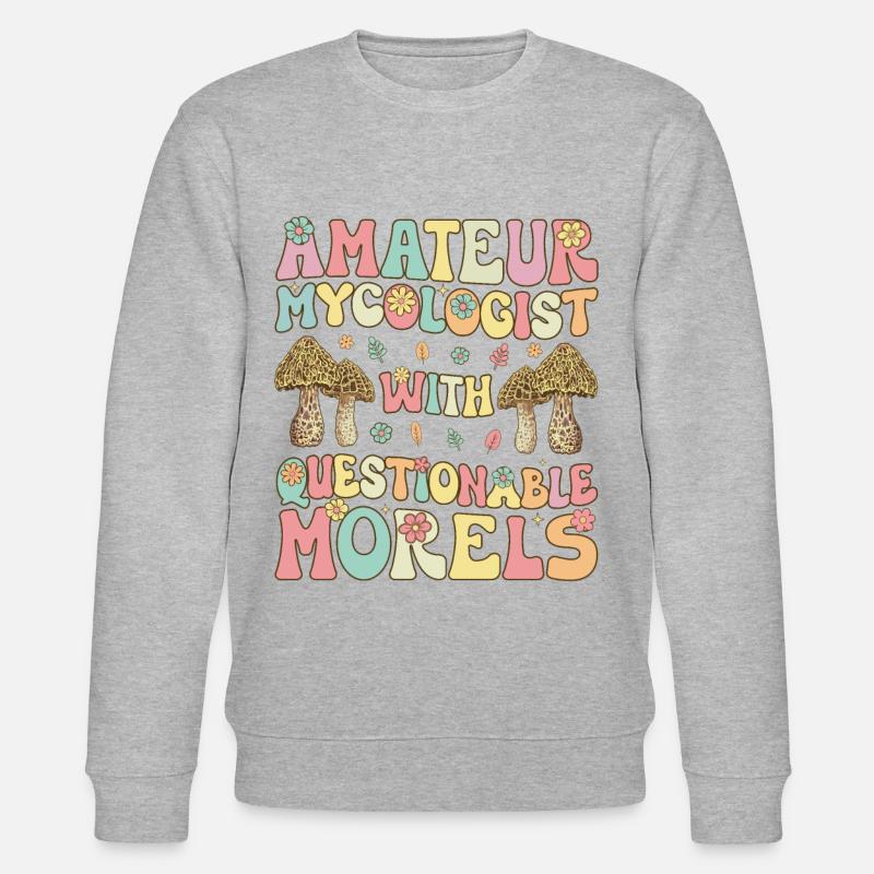 Chasse aux champignons - Sweat bio CHANGER Stanley/Stella Unisexe - gris chiné