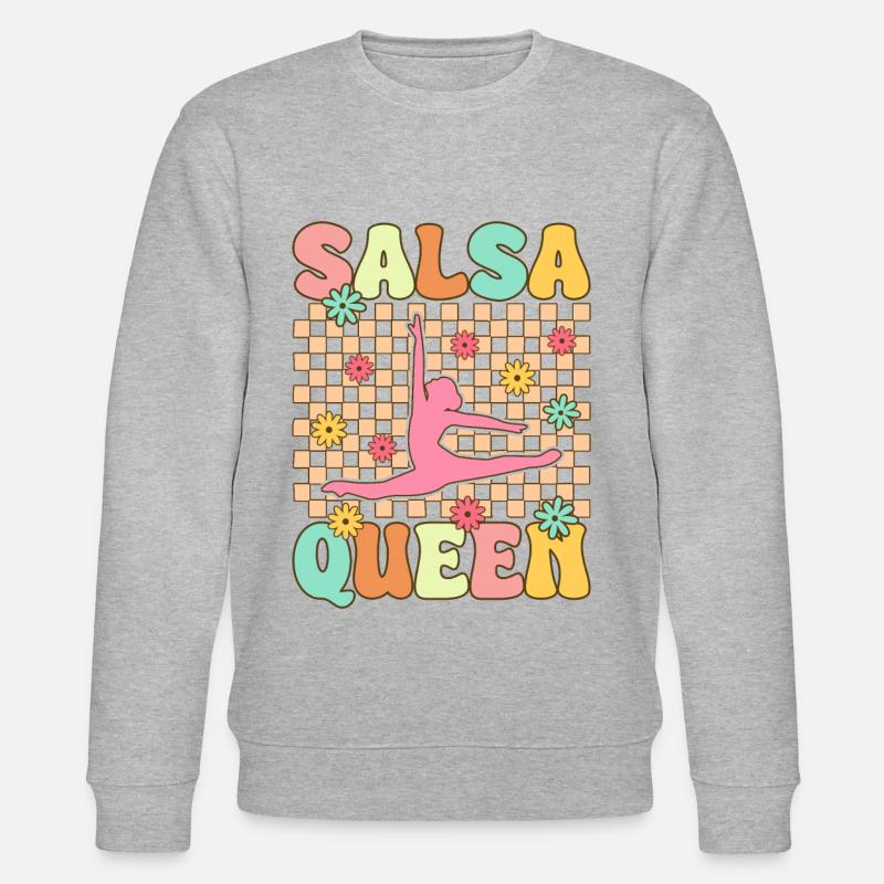 Danseuse de salsa groovy - Sweat bio CHANGER Stanley/Stella Unisexe - gris chiné