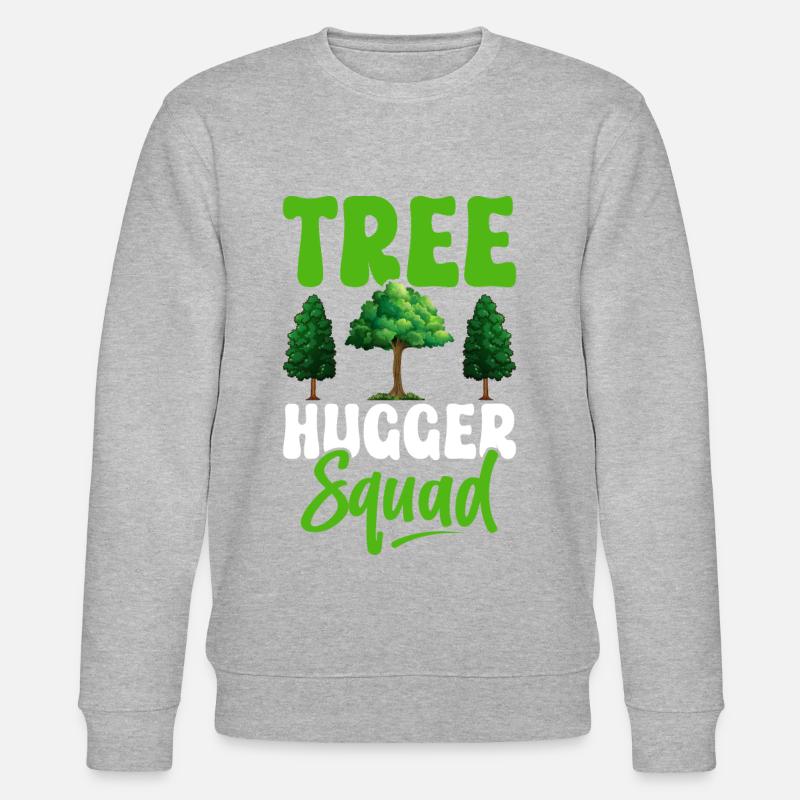 Environmentalists hugging trees - Stanley/Stella CHANGER Unisex Organic Sweatshirt - heather grey