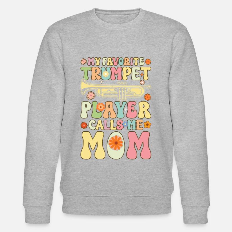 Weibliche Trompeter-Mutter - Stanley/Stella Unisex Bio-Sweatshirt CHANGER  - Grau meliert
