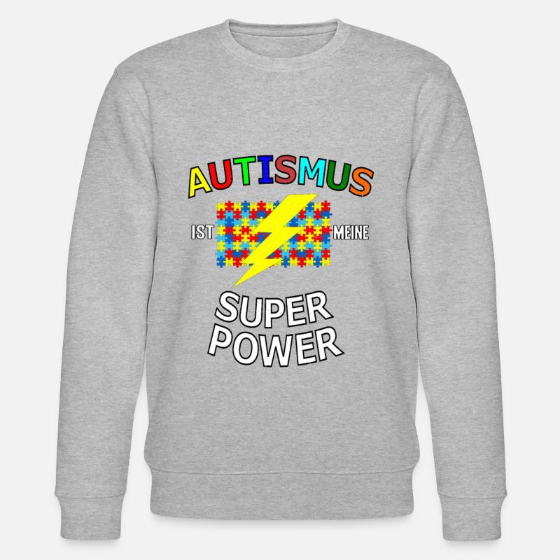 Autismus - Stanley/Stella Unisex Bio-Sweatshirt CHANGER  - Grau meliert