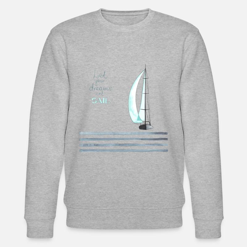 DREAMS'SAIL - Stanley/Stella Unisex Bio-Sweatshirt CHANGER  - Grau meliert
