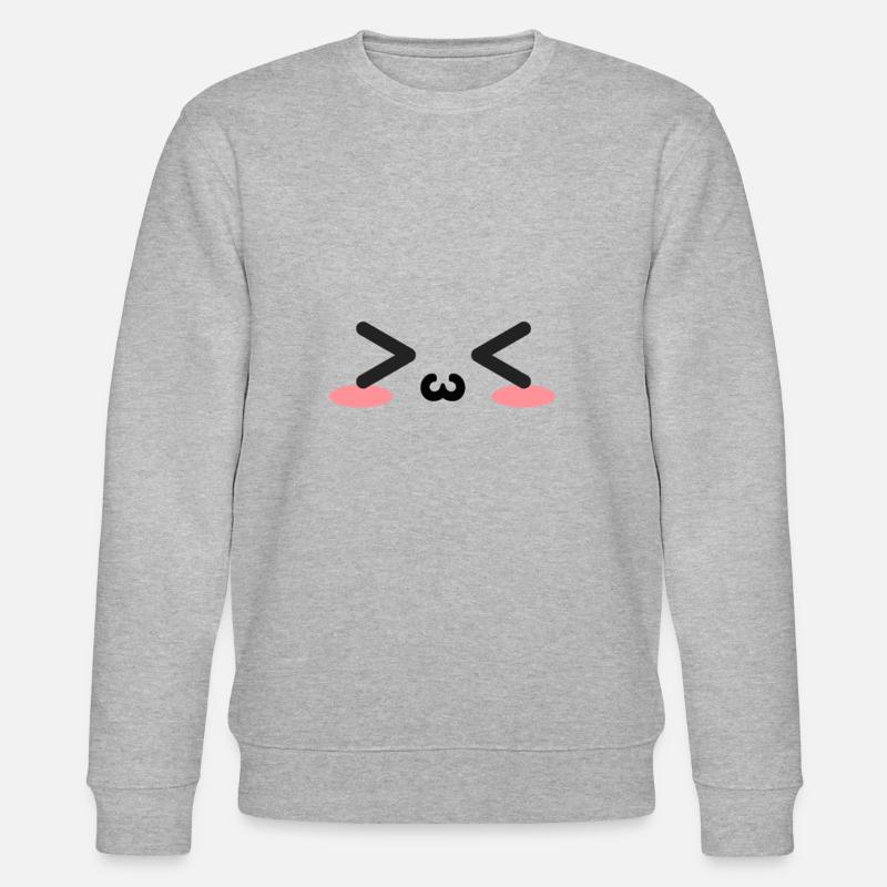 Visage d'anime kawaii - Sweat bio CHANGER Stanley/Stella Unisexe - gris chiné