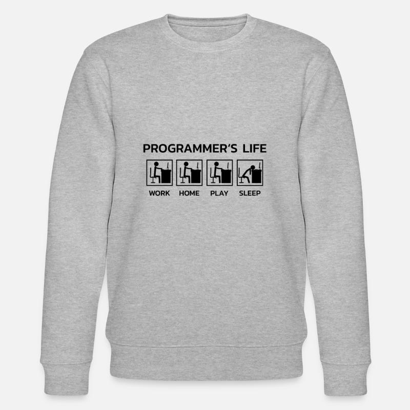 Programmer's Life Programmer T-Shirt - Stanley/Stella CHANGER Unisex Organic Sweatshirt - heather grey