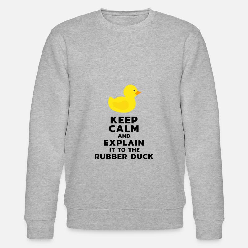 Programmierer Gummiente Debug - Stanley/Stella Unisex Bio-Sweatshirt CHANGER  - Grau meliert