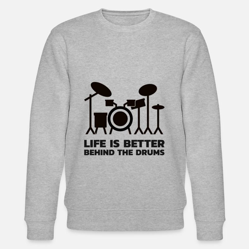 Cadeau de batteur - Sweat bio CHANGER Stanley/Stella Unisexe - gris chiné