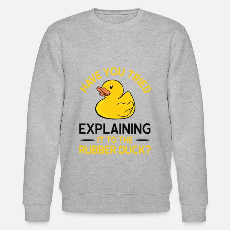 Programmierer Gummiente Debug - Stanley/Stella Unisex Bio-Sweatshirt CHANGER  - Grau meliert