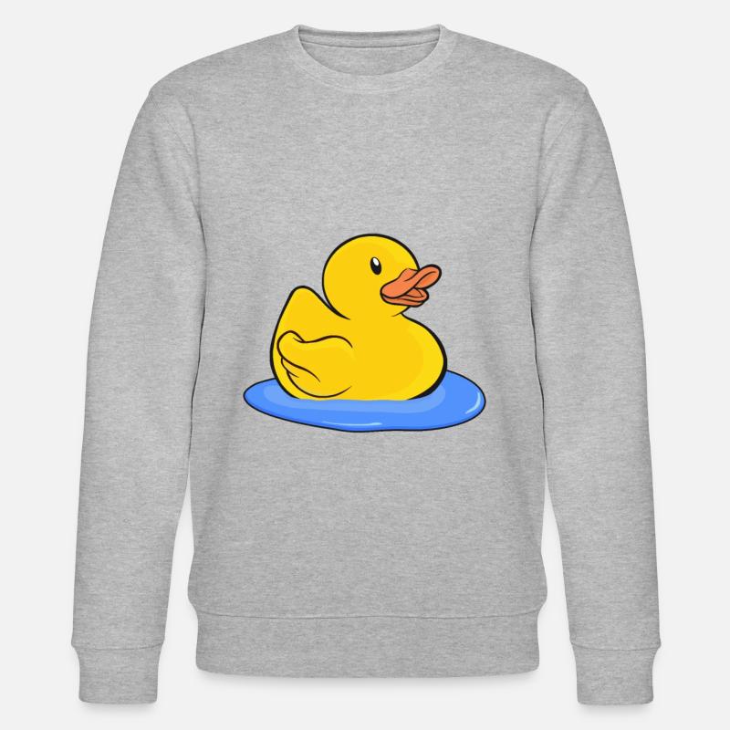 Badeente Gummiente - Stanley/Stella Unisex Bio-Sweatshirt CHANGER  - Grau meliert