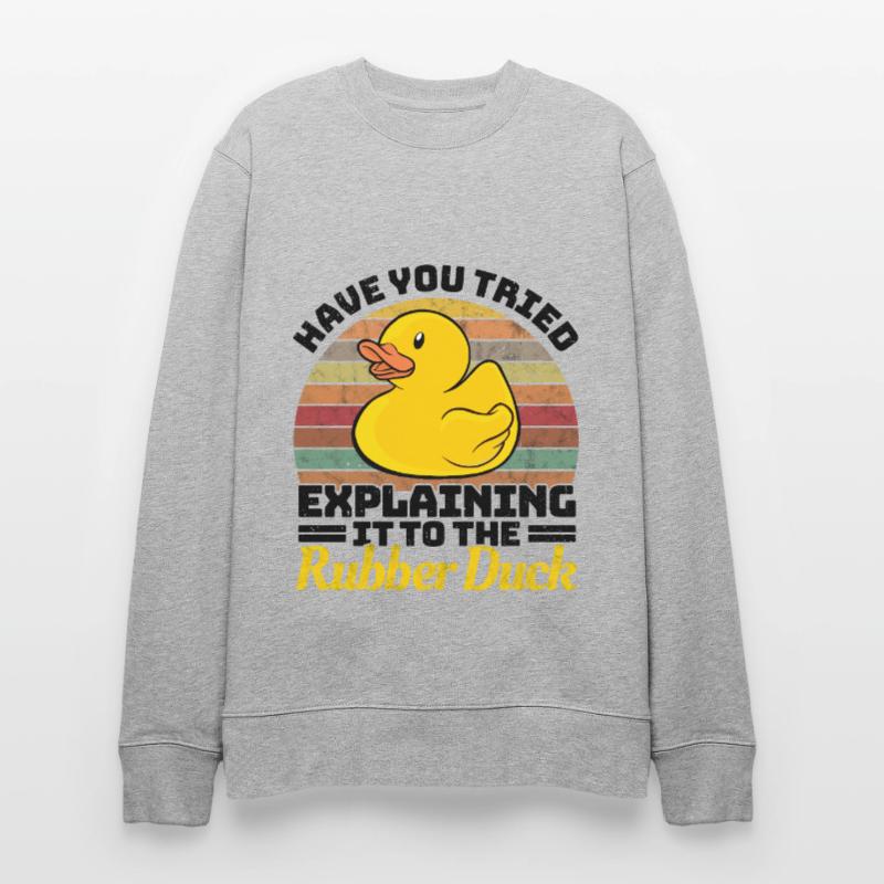Programmer Programming Duck Rubber Duck Stanley/Stella CHANGER Unisex Organic Sweatshirt