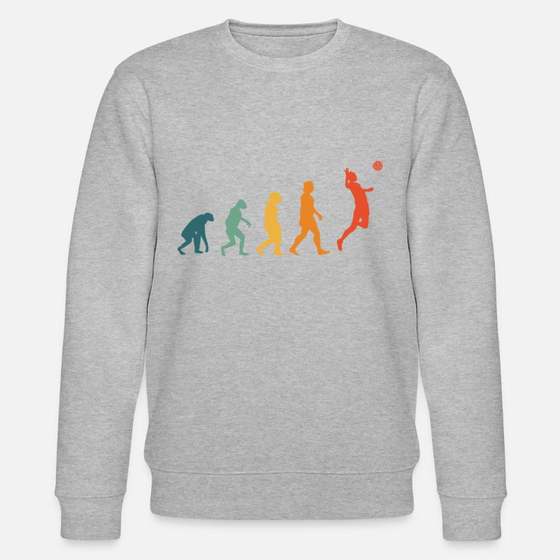 Volley-ball Evolution Rétro Volleyball - Sweat bio CHANGER Stanley/Stella Unisexe - gris chiné