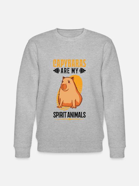 Capybara Spirit Animal Wasserschwein Capibara - Sweat bio CHANGER Stanley/Stella Unisexe - gris chiné