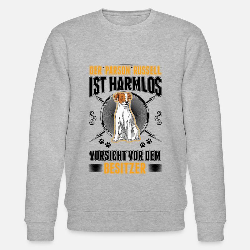 Parson Russell Terrier Besitzer - Stanley/Stella Unisex Bio-Sweatshirt CHANGER  - Grau meliert
