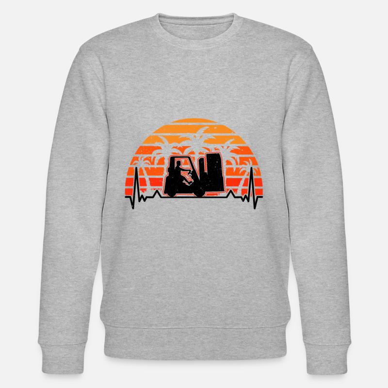 Staplerfahrer Evolution Gabelstapler Lagerist - Stanley/Stella Unisex Bio-Sweatshirt CHANGER  - Grau meliert