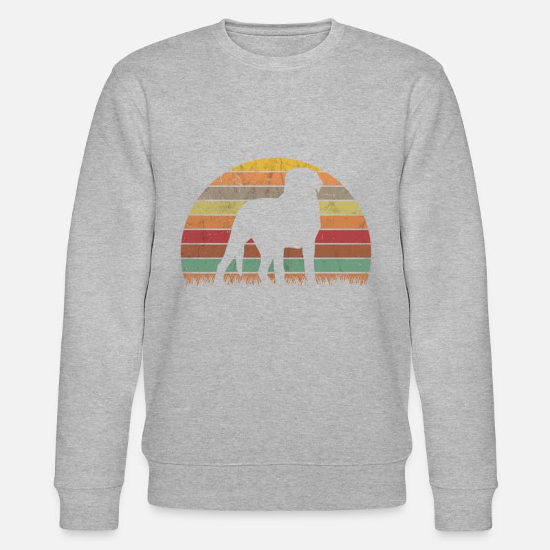 Großer Schweizer Sennenhund - Stanley/Stella Unisex Bio-Sweatshirt CHANGER  - Grau meliert
