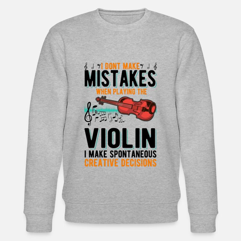 Violon Creative Decisions Violoniste - Sweat bio CHANGER Stanley/Stella Unisexe - gris chiné