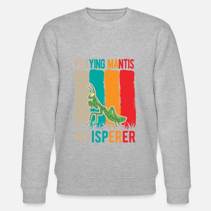 Mantete religieuse Whisperer Gottesanbeterin - Sweat bio CHANGER Stanley/Stella Unisexe - gris chiné