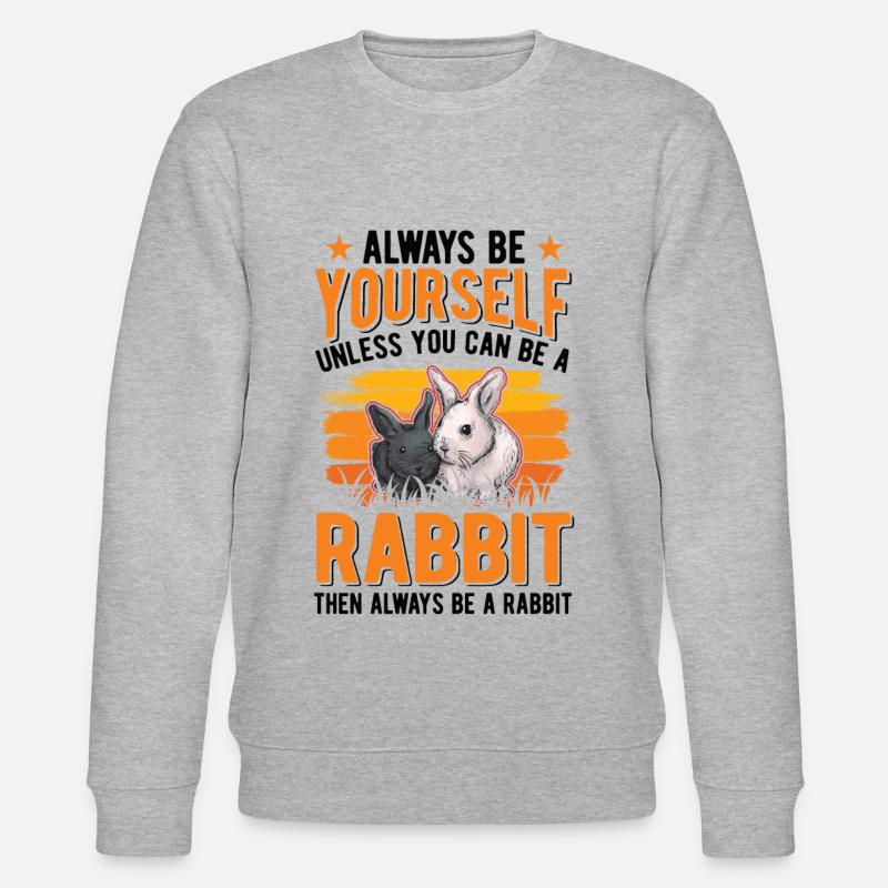 Rabbit Rabbit Rabbit Rabbit - Stanley/Stella CHANGER Unisex Organic Sweatshirt - heather grey