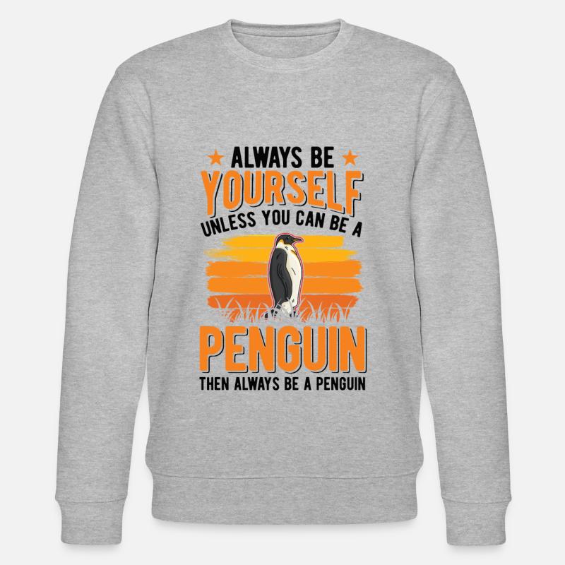 Pinguin Penguin - Stanley/Stella Unisex Bio-Sweatshirt CHANGER  - Grau meliert