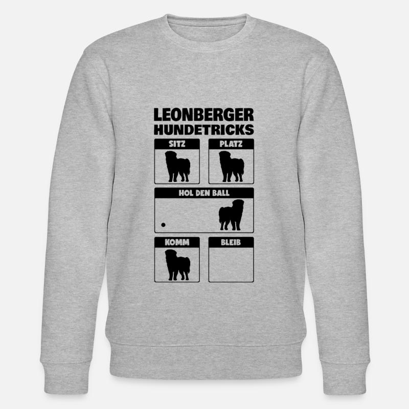 Leonberger Hundetricks - Stanley/Stella Unisex Bio-Sweatshirt CHANGER  - Grau meliert